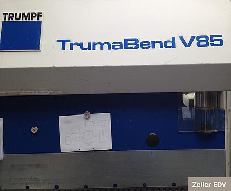 TRUMPF TrumaBend V85 Abkantpresse, Floppy entfernt