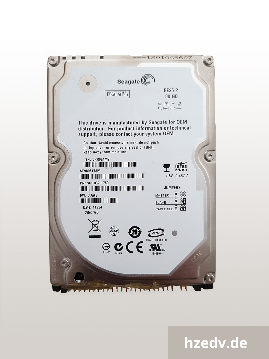 SEAGATE ST980817AM - 2,5 Zoll - 80GB